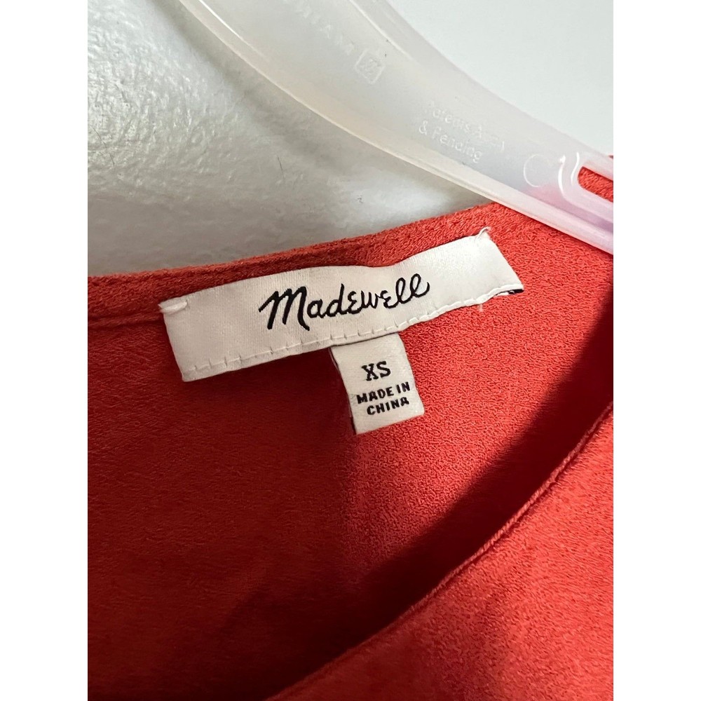 Madewell Blouse rust orange size XS women’s - Picture 3 of 5